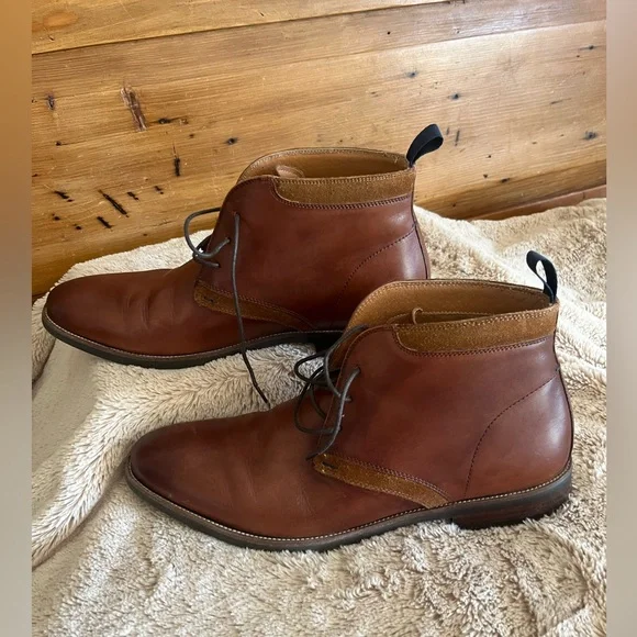 Florsheim Men's Brown Leather Lace-Up Shoes - Picture 5 of 14